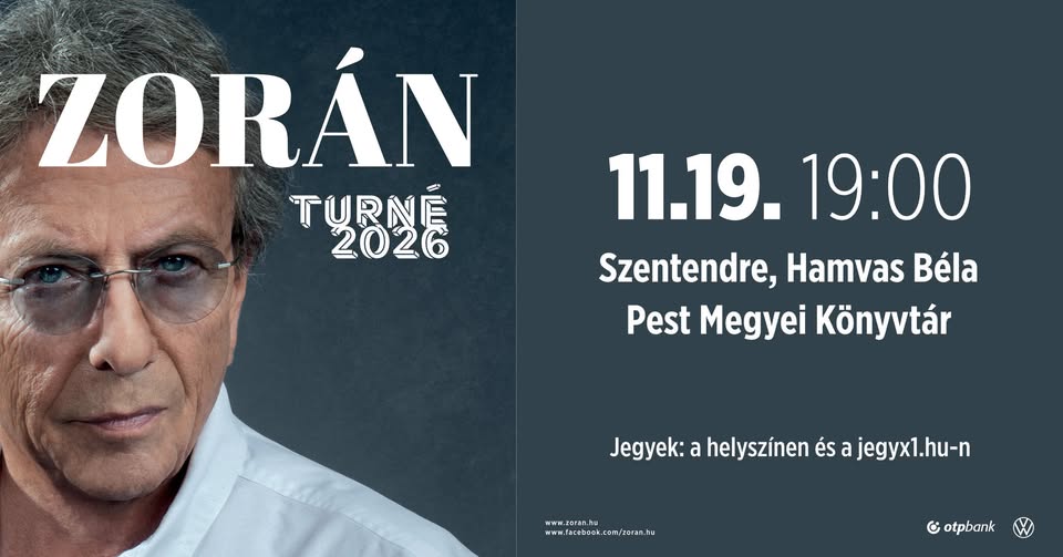 Zorán turné 2026 Szentendre