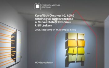 Karafiáth Orsolya író, költő rendhagyó tárlatvezetése